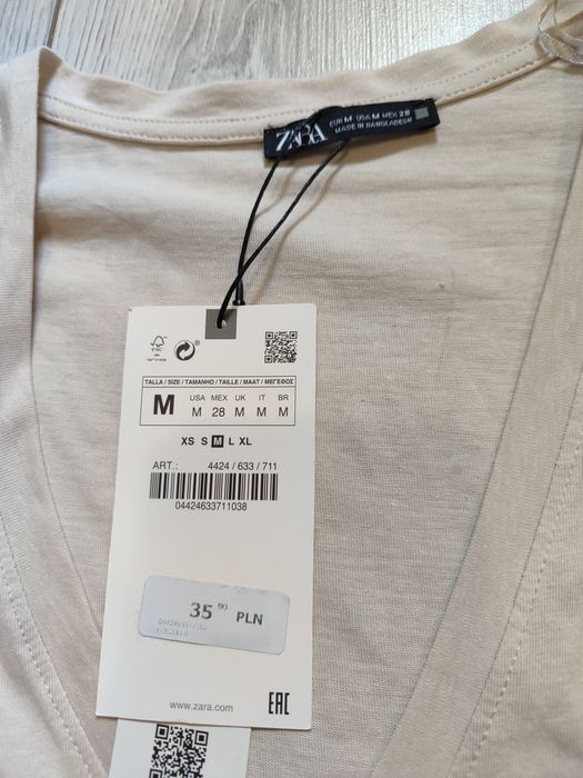 Bluzeczka koszulka t-shirt zara