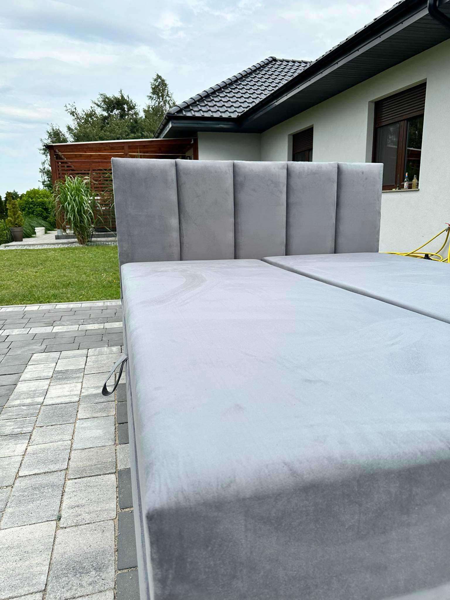 Łóżko kontynentalne SARA 160x200 z pojemnikiem Tapicerowane NOWE !!