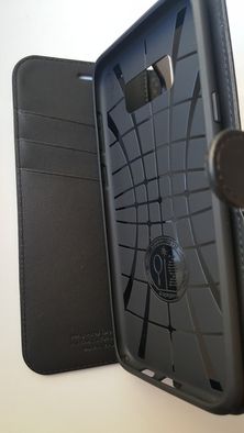 S8 plus etui Spigen Wallet S czarny nowy do Samsunga S8+
