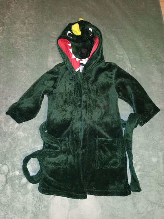 Szlafrok 110 chłopięcy - smok