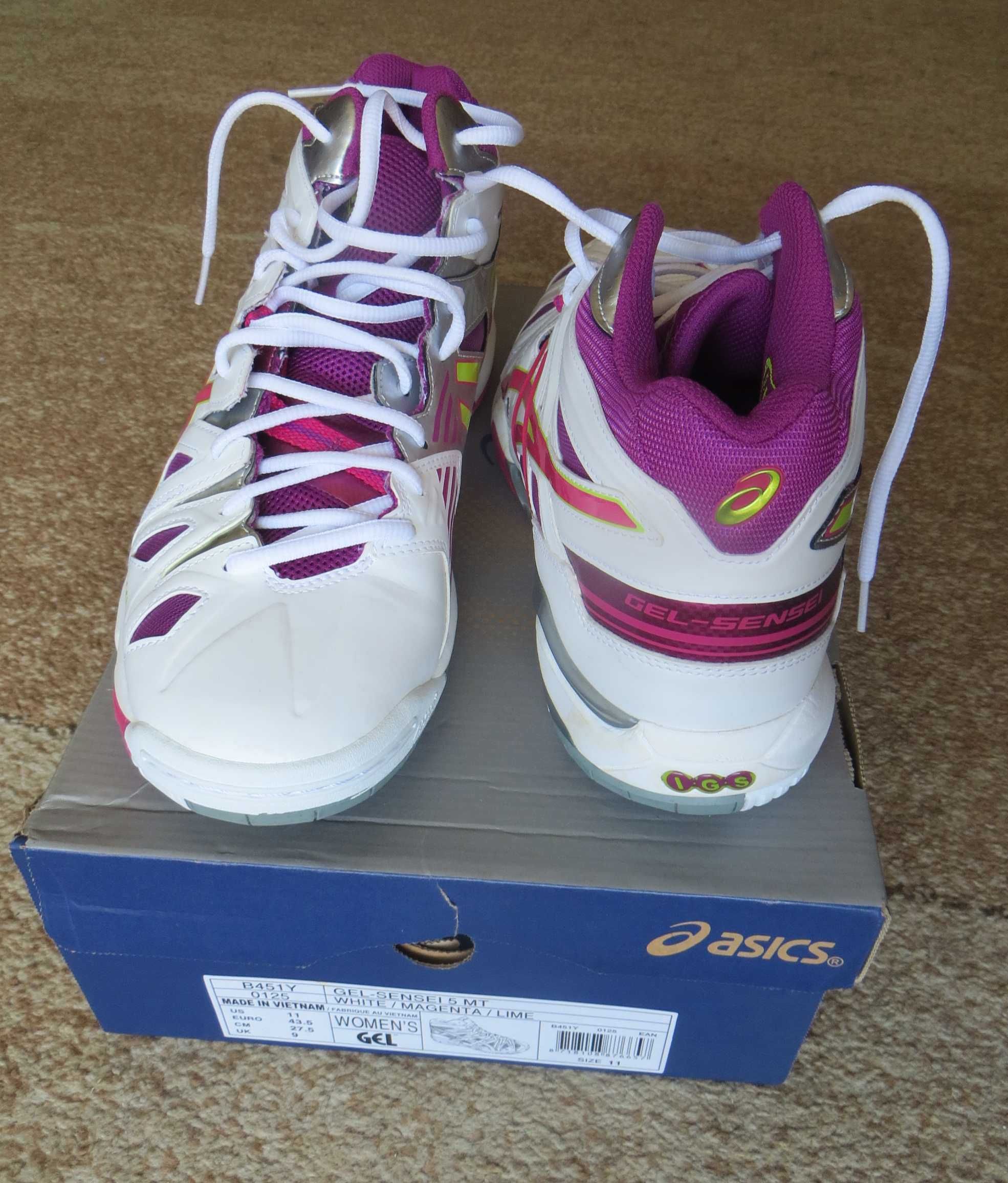buty asics sensei 5 halowe 43,5  długość wkładki 27,5 cm nowe