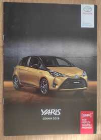 Toyota Yaris 2019 prospekt cennik