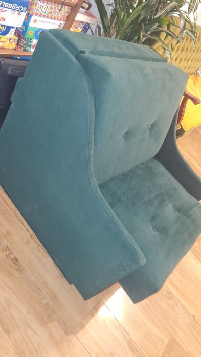 Black Week -Rozkładana mało używana sofa- Amerykanka tapczanik fotel