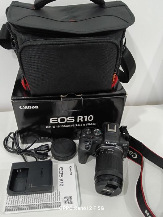 Kit Canon EOS R10 RF-S 18-150mm/ Como nova/ Com garantia