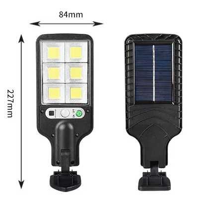 Lampa uliczna solarna LED akumulator czujnik ruchu, lampa ogrodowa