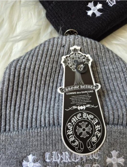 Шапка Chrome hearts сіра