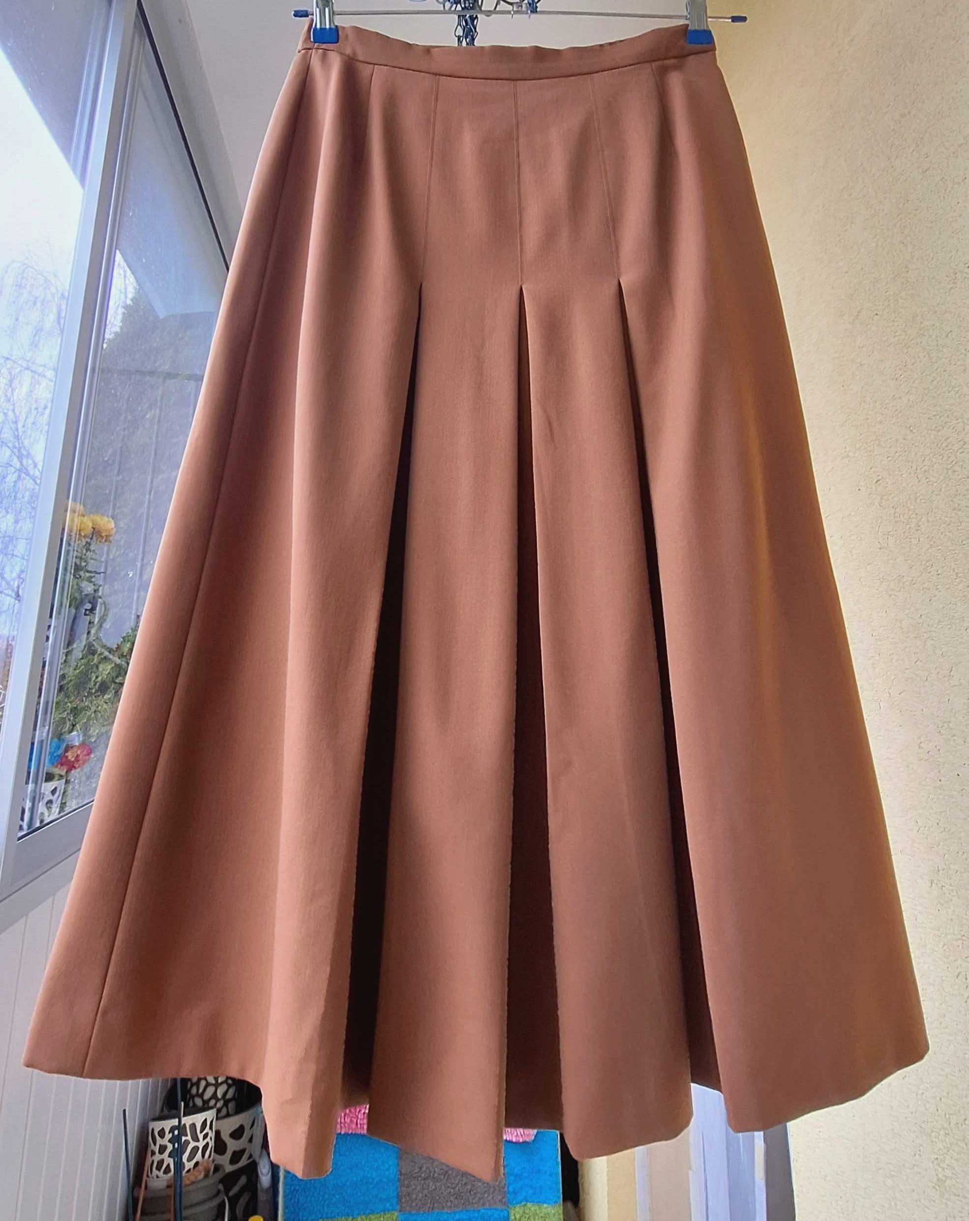 Wełniana plisowana spódnica Aquascutum vintage