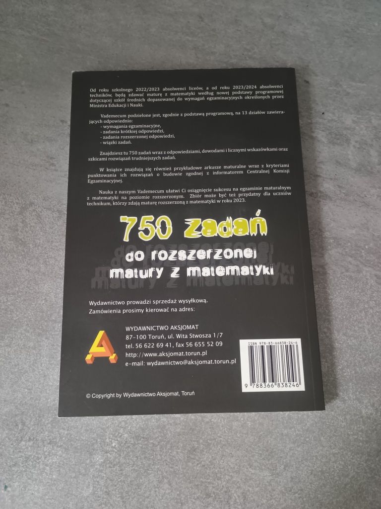 Vademecum Maturalne Zbiór zadań - matematyka rozszerzona