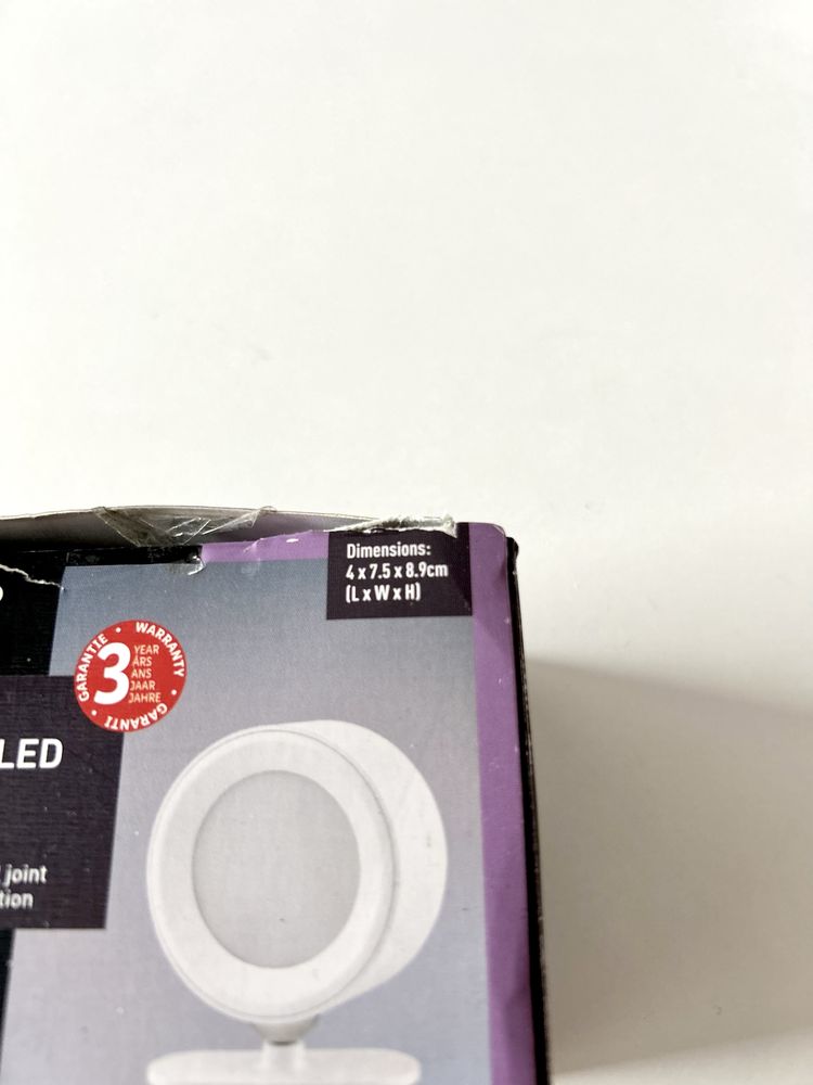 NOWA Lampka ścienna LED na baterie biała Livarno Home