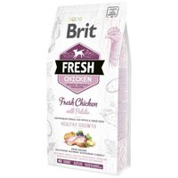 Brit FRESH HEALTHY GROWS 12 кг з куркою для цуценят всіх порід. Фреш