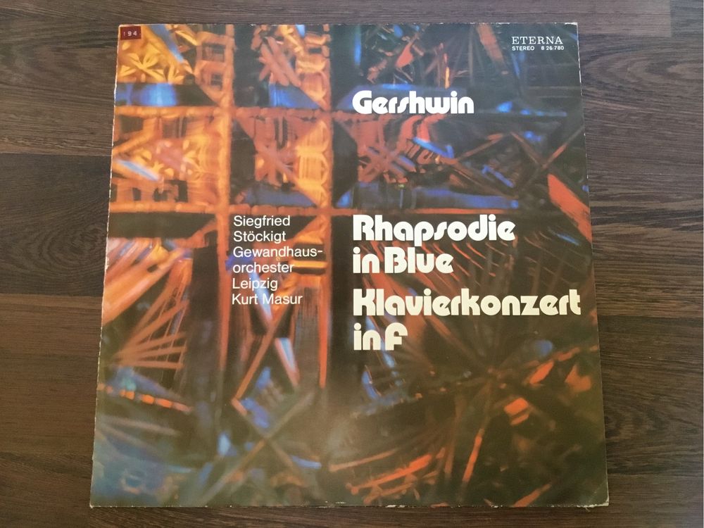 George gershwin rhapsody in blue klavierkonzert in f winyl