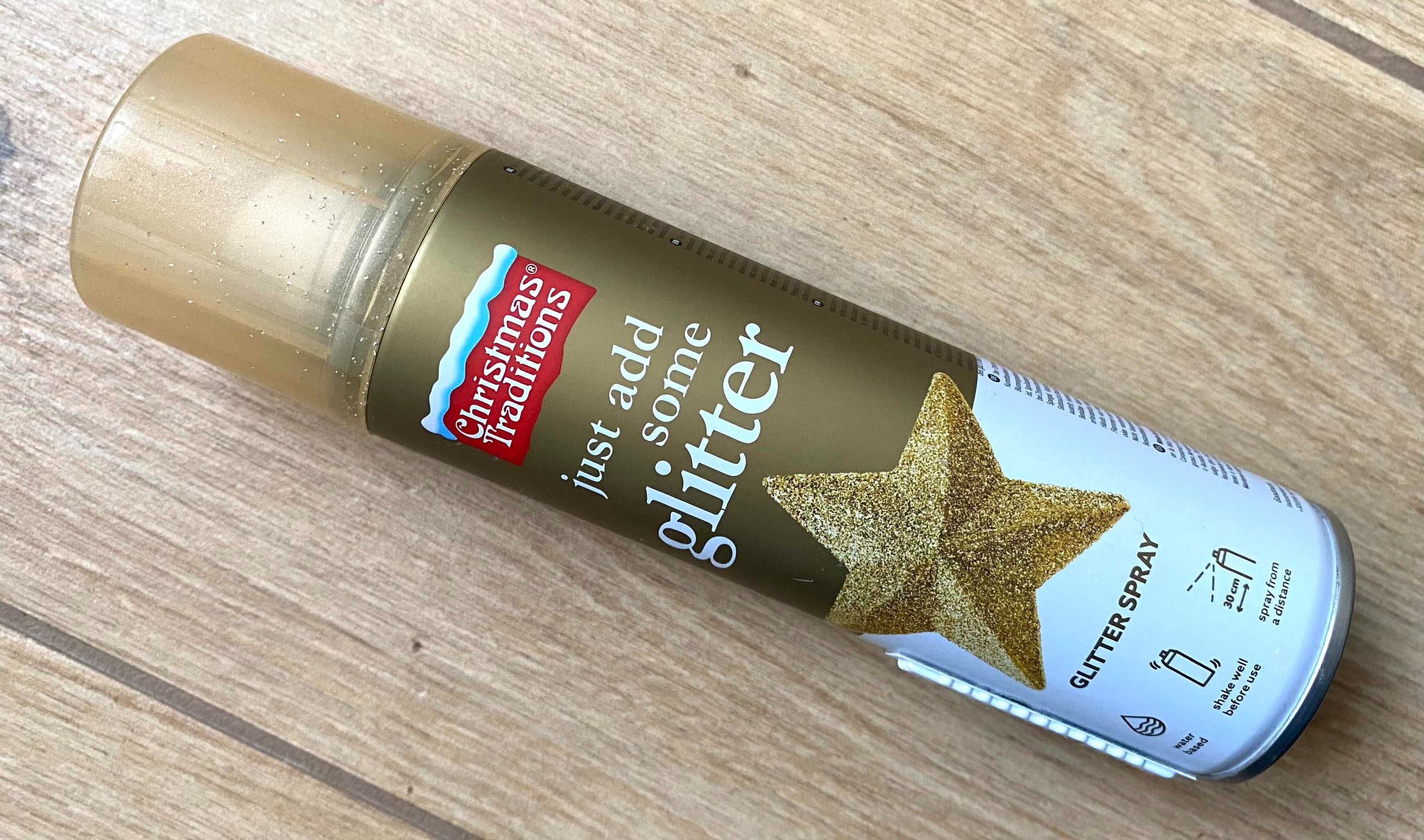 GLITTER- Brokat spray błyszczący złoty