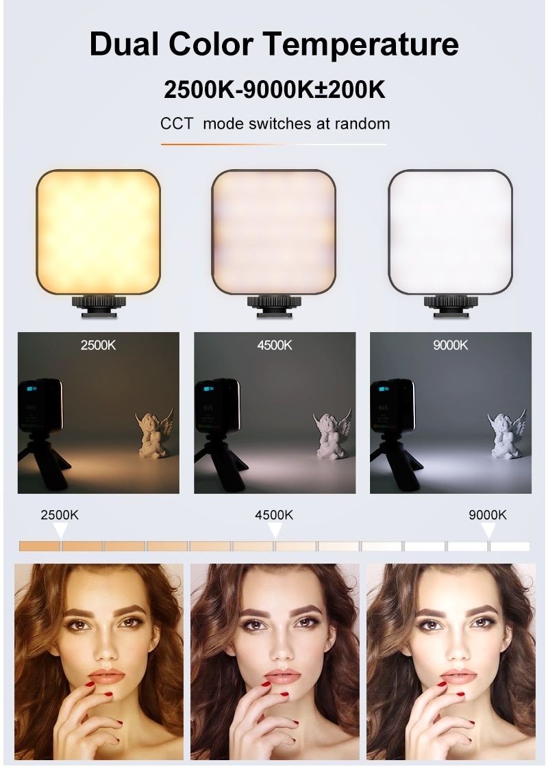 Портативне світло,Led light ,лед W64 RGB фото відео зйомка

На