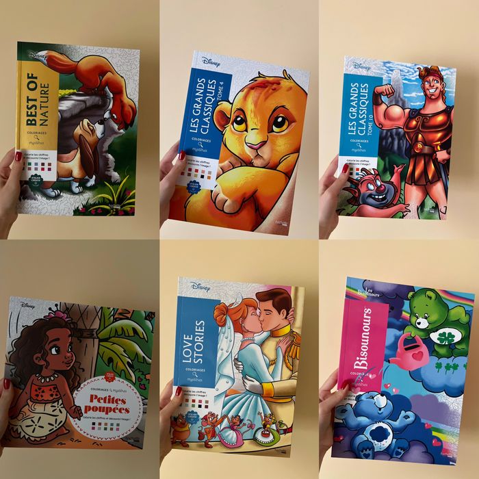 Розмальовки Disney, оригінал французького та польського видання.