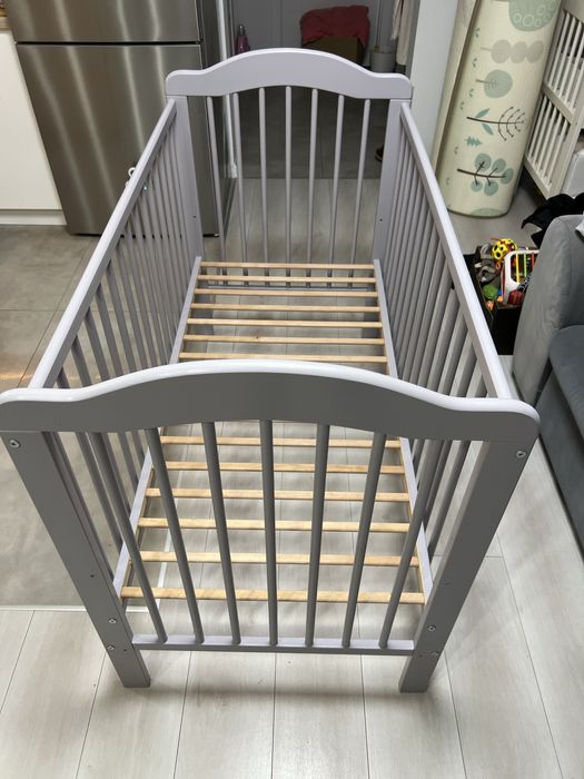 Łóżeczko dziecięce 120 x 60 szare