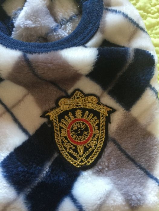 Camisola de cão xadrez