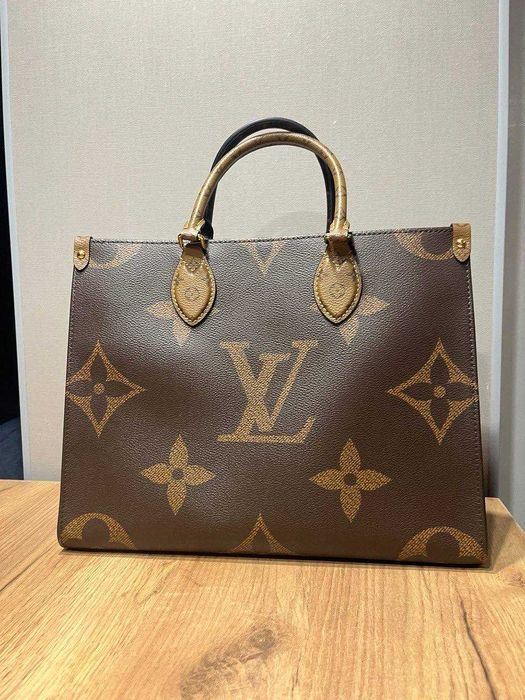Оригинальная сумочка Луи Витон Louis Vuitton On The Go б/у с чипом