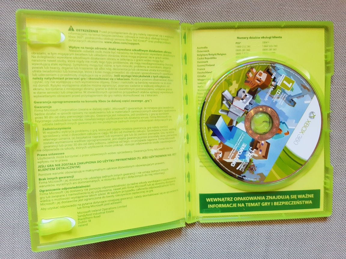 Gra Minecraft na konsolę xbox 360