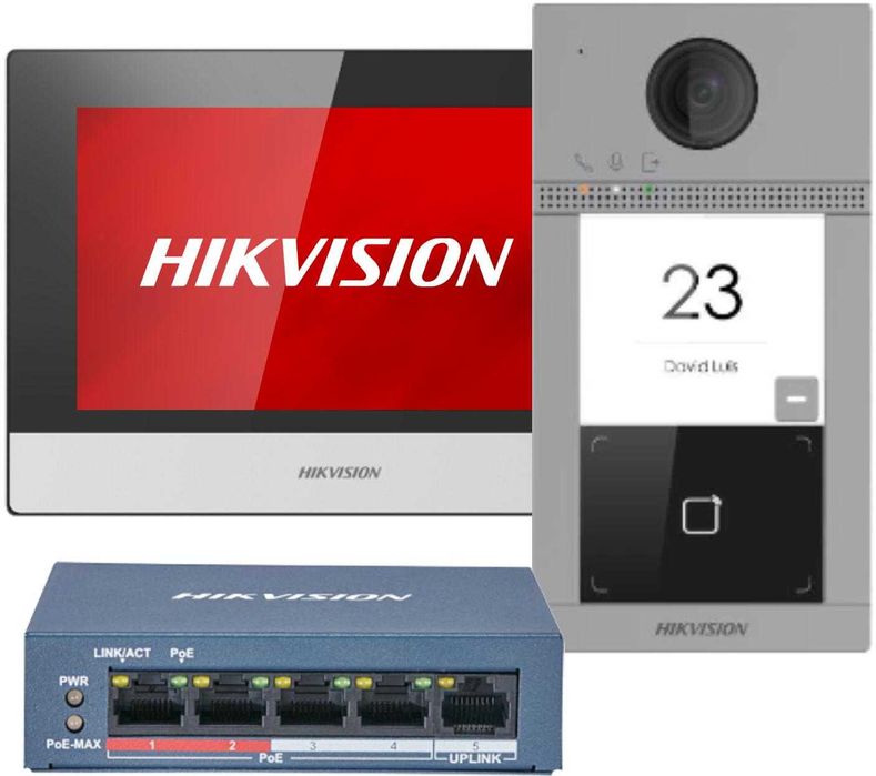 Wideodomofon Hikvision DS-KIS604-P(B)