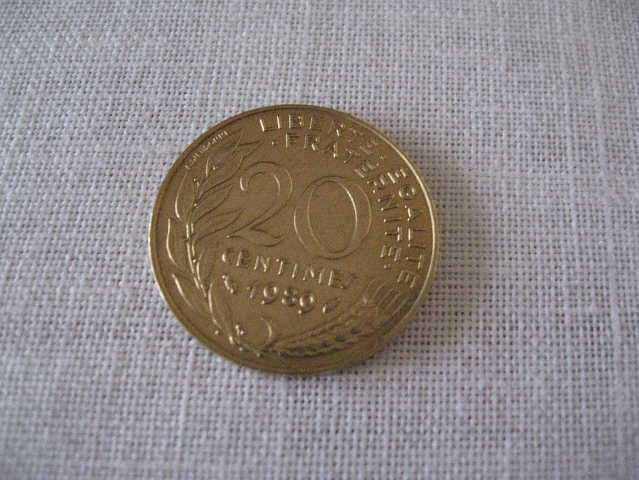 moneta - bilon, 20 Centimes 1989 - Republique Francaise