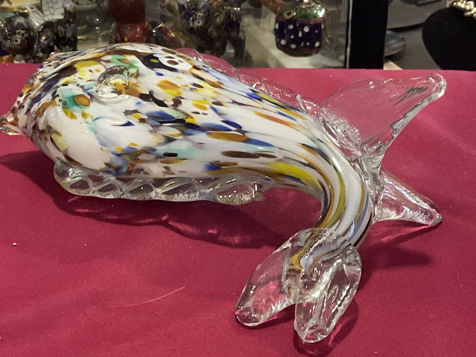 Peixe vidro pintado com 22 cm.      Mais anúncios abaixo