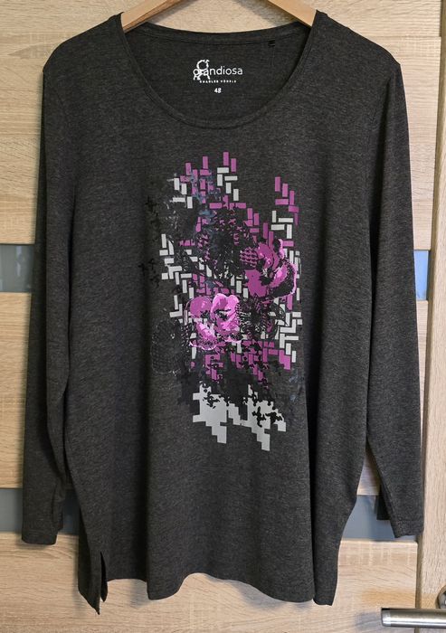 Szara bluzka Grandiosa Charles 48 / 50