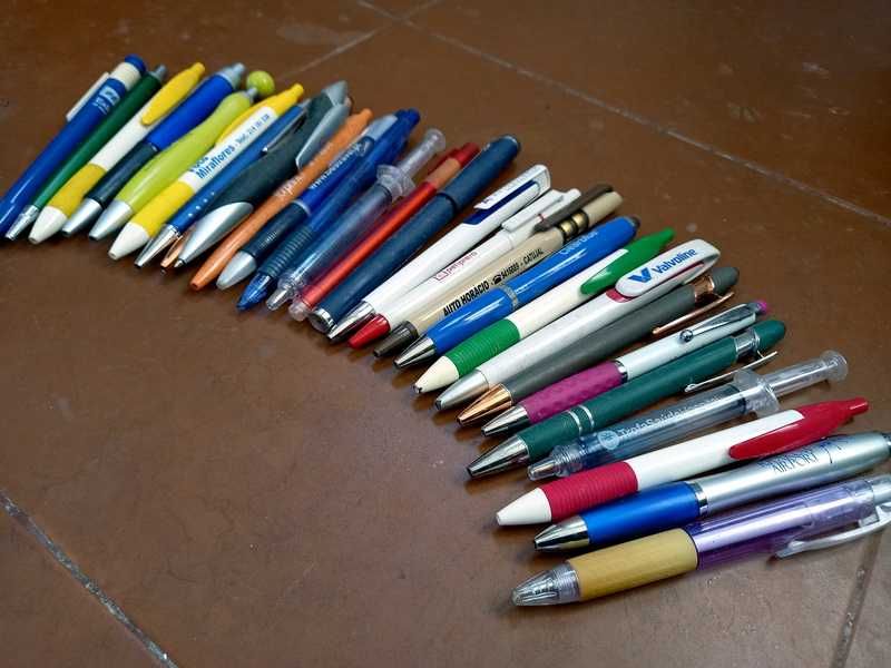 Coleção de canetas