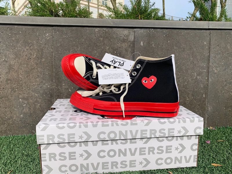 Converse x Comme Dês Garçons sola Vermelha