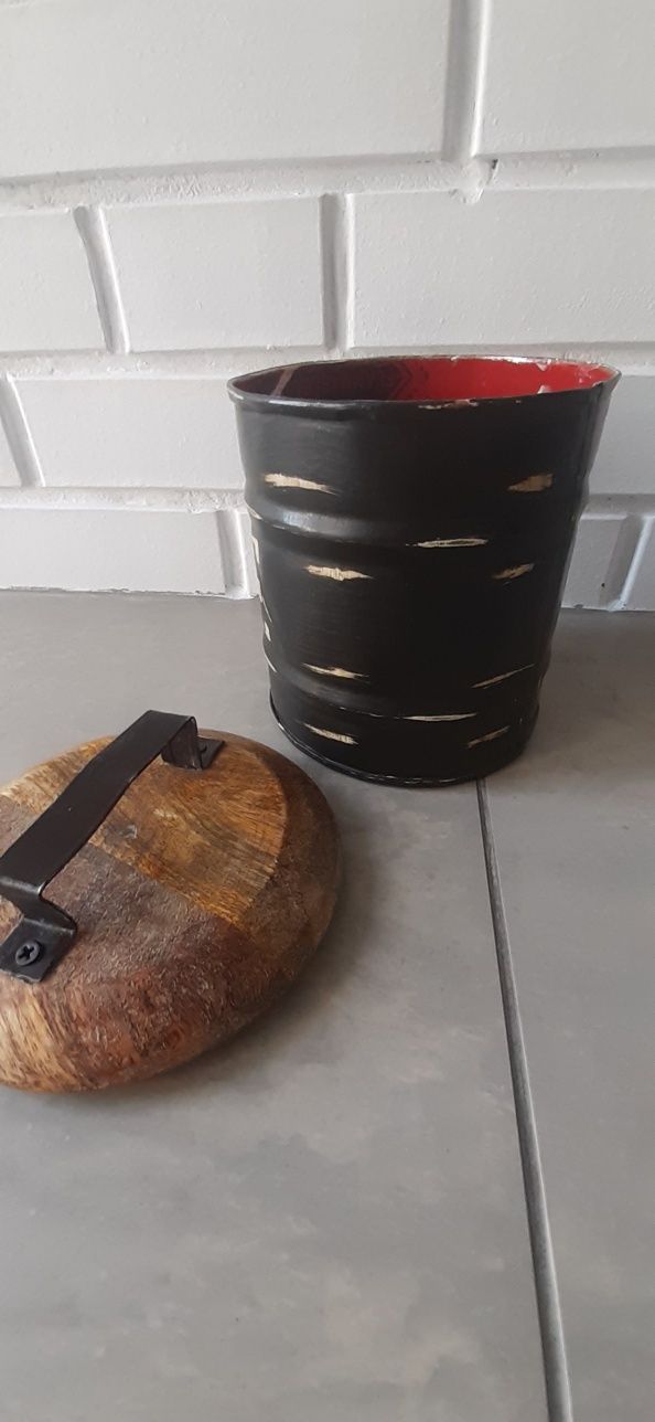 Dodatki dom kuchnia Pojemnik metalowy  STORAGE 20 Cm