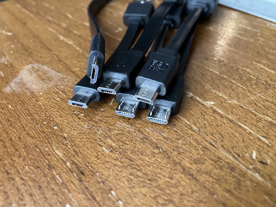 lot of short micro-usb charging cables