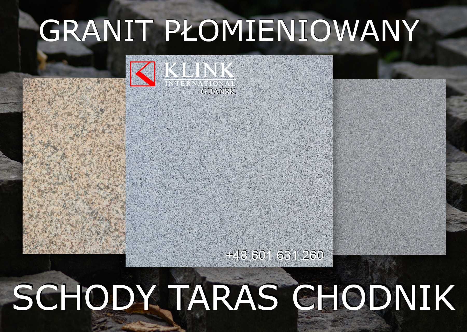 Płytki Granitowe | Szary Granit Płomieniowany Taras Schody Chodnik FV