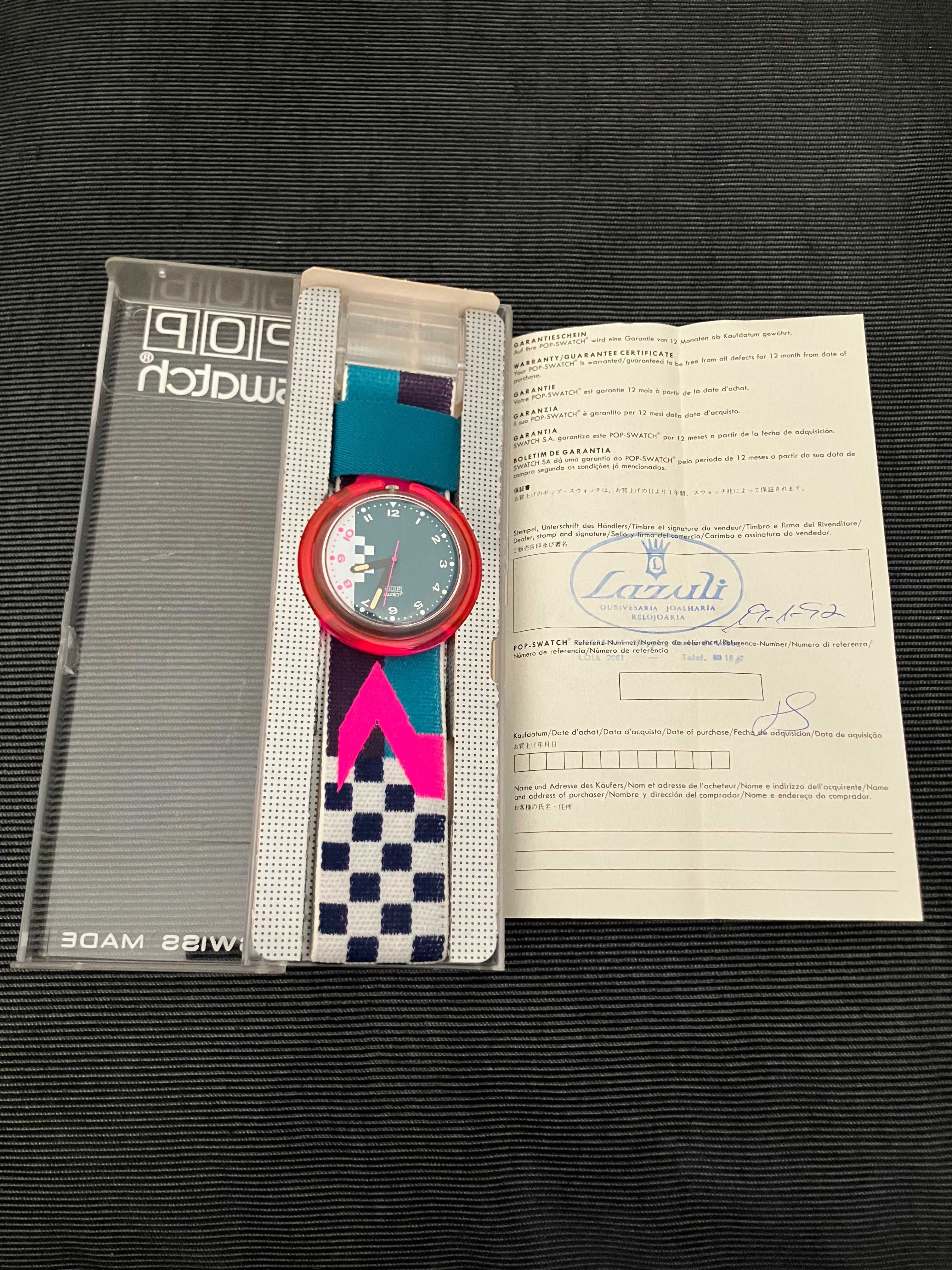 Vintage 1992 Pop Swatch – conjunto de 4 relógios