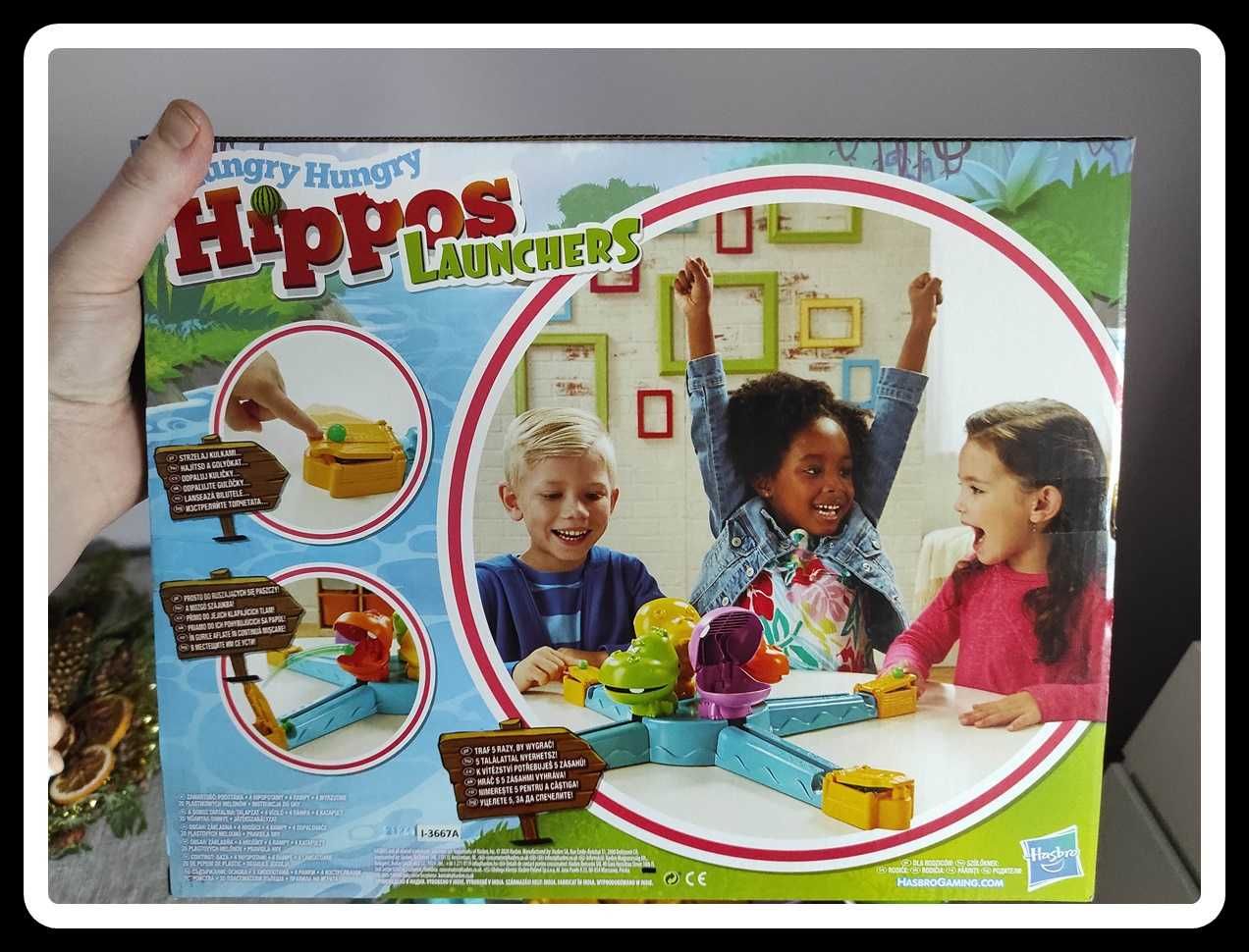 Gra zręcznościowa Hungry Hungry Hippos Launchers gra zręczno