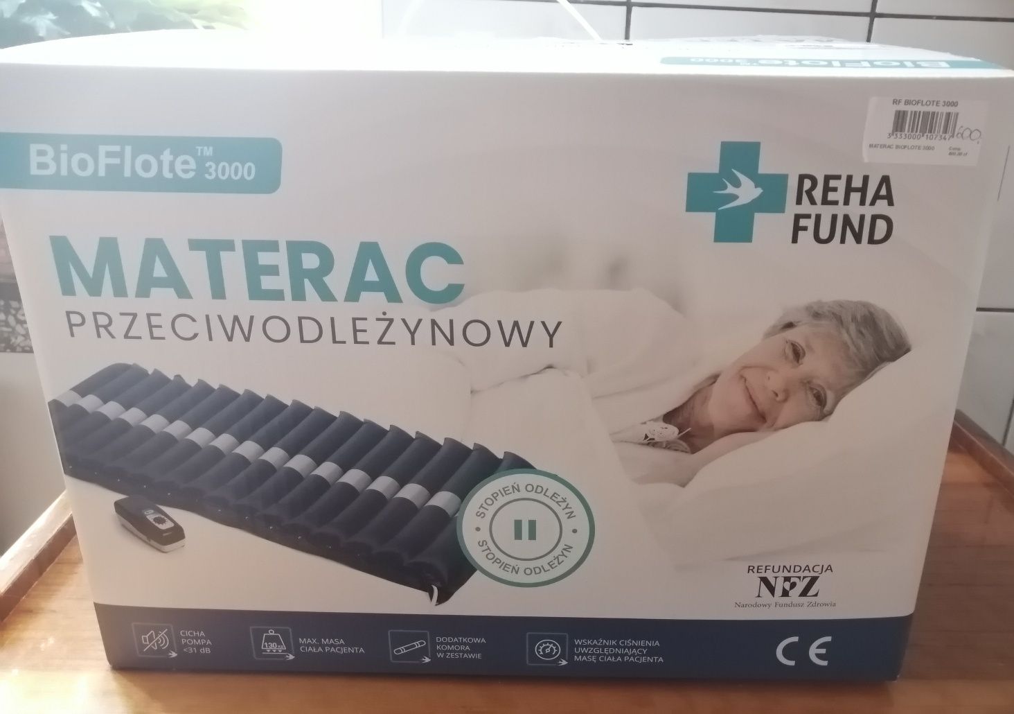 Materac przeciwodleżynowy jak nowy