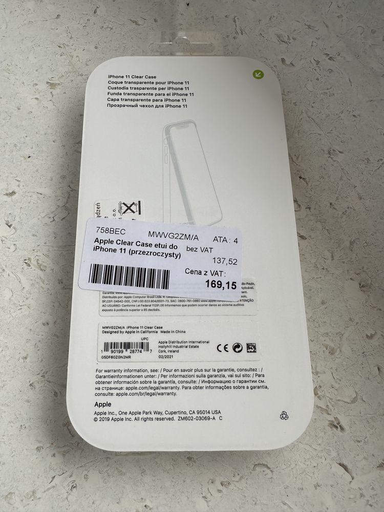 Przezroczyste etui/pokrowiec Apple iPhone 11 - Apple Clear Case
