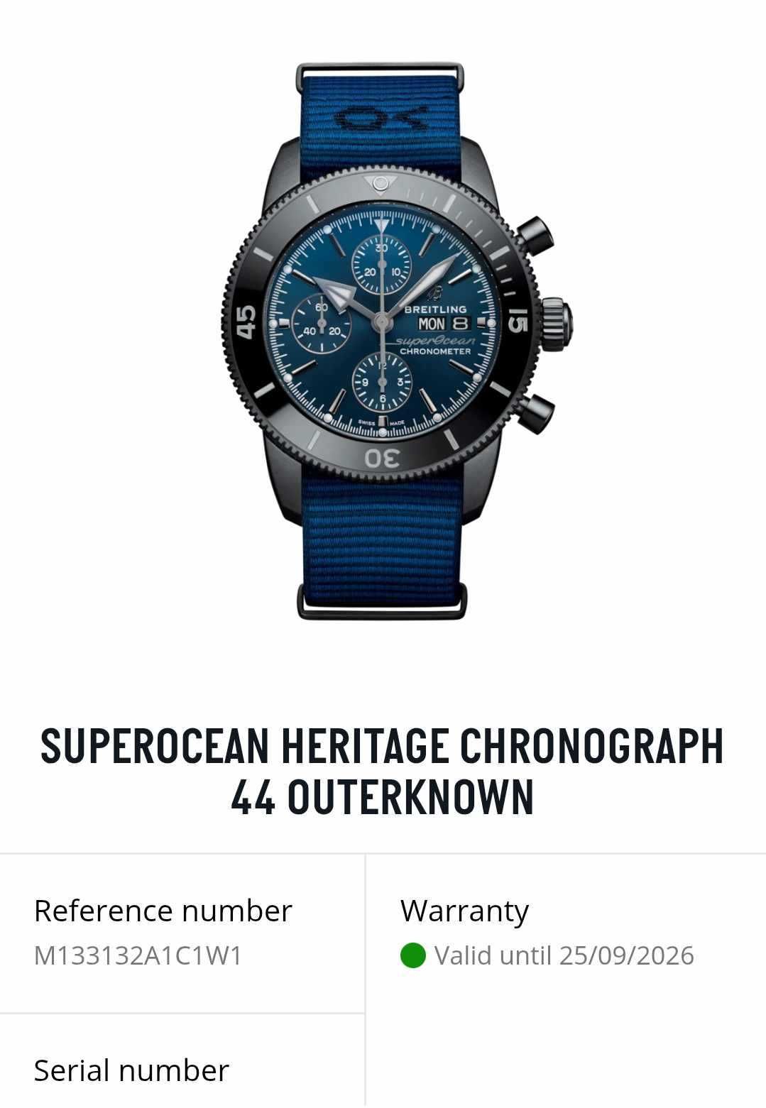 Breitling Superocean Heritage Chronograph 44 Outerknown 2024r