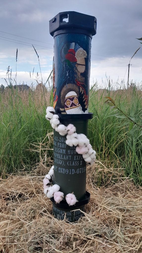 Гільза 155калібр,авторський розпис