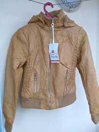 Новая куртка женская кожа PU, размер S-M( 46-48). Утепленная Курточка