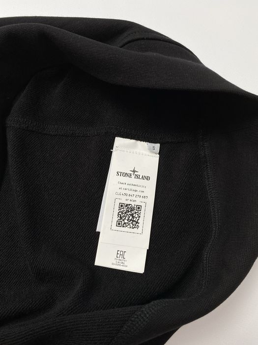 Чорний зіп світшот Стоне Ісланд Кофта Stone Island Свитшот Стонік SI