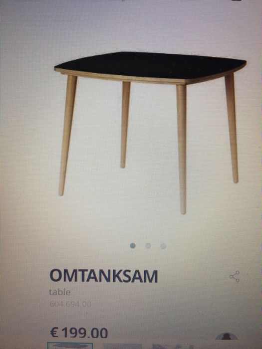 Mesa de jantar quadrada Ikea, Omtanksam
