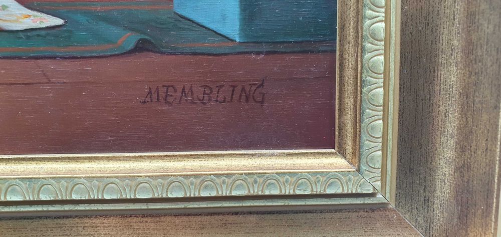 Obraz olejny w ramie