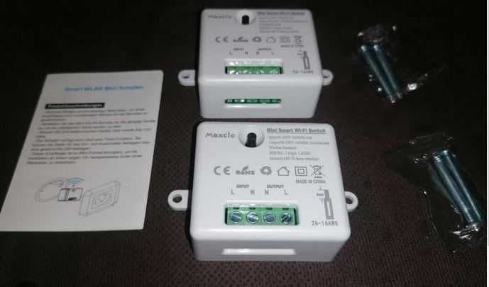 2 szt. Maxcio Smart WiFi Switch - przełącznik Smart Home