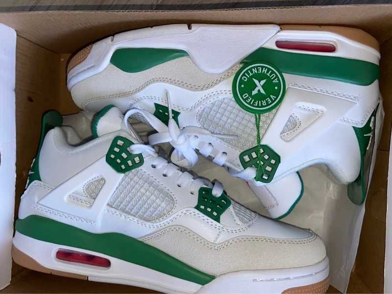 Buty meskie Mokasyny Jordan_4_Retro_SB_Pine_Green R44