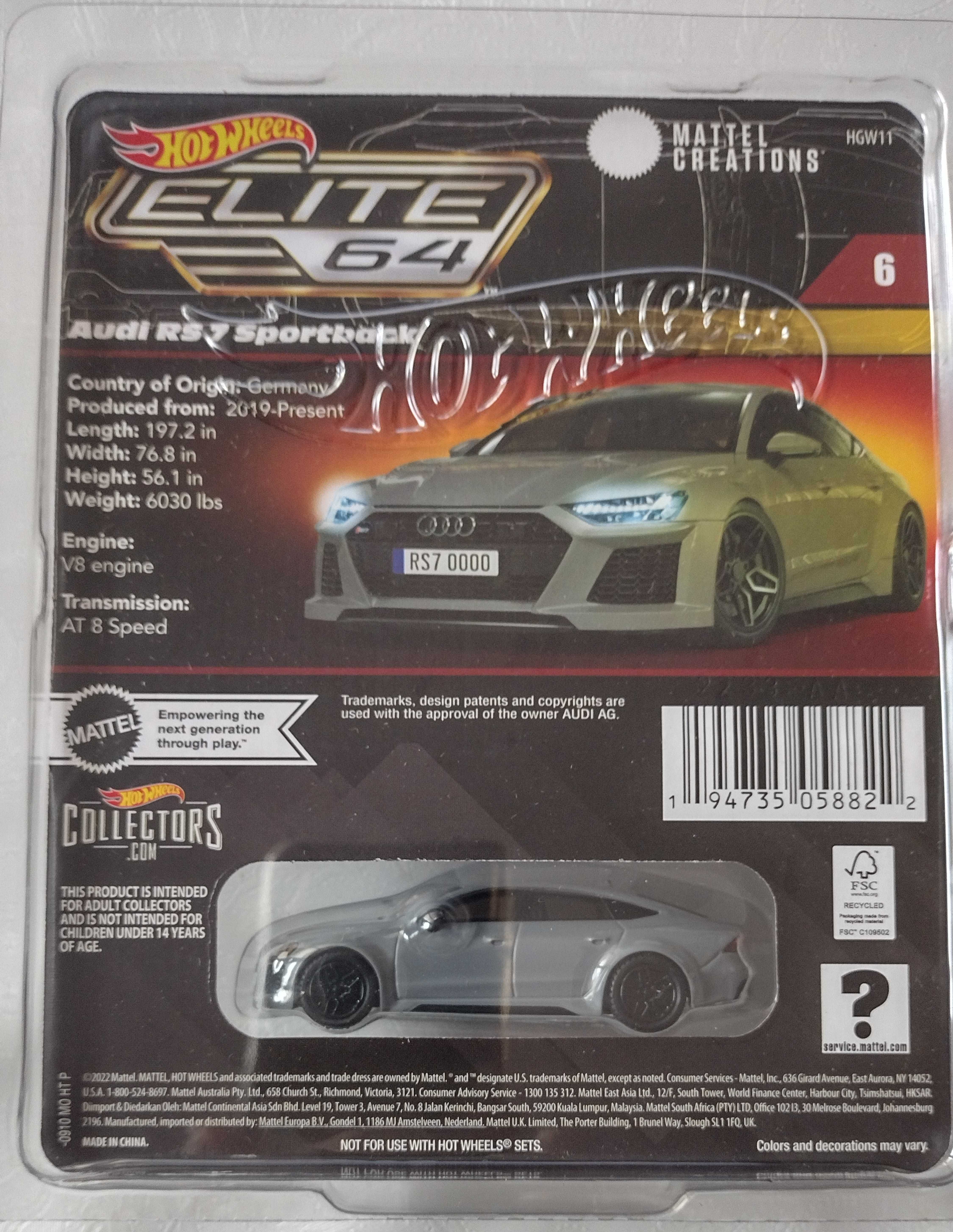 Hot Wheels Audi Elite 64