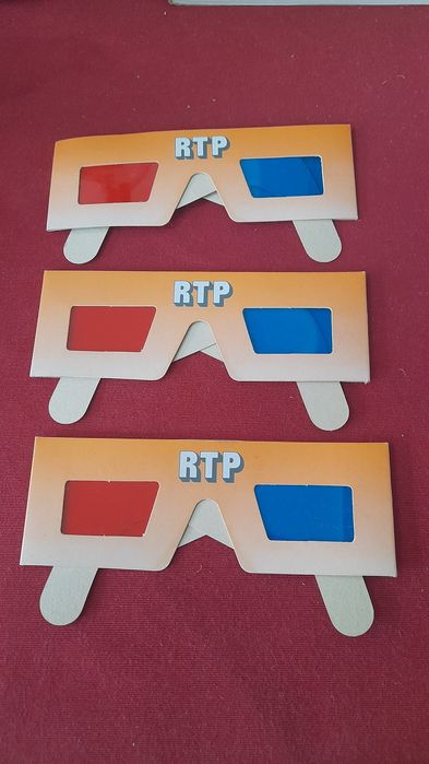 Óculos RTP 3D Anos 80
