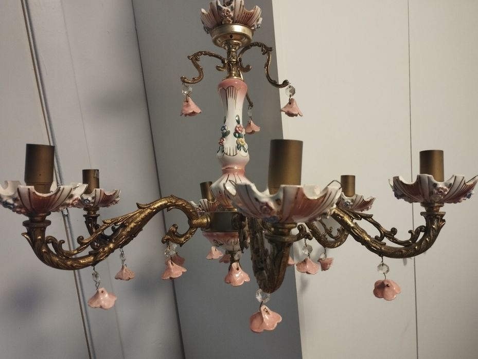Люстра бронза порцеляна