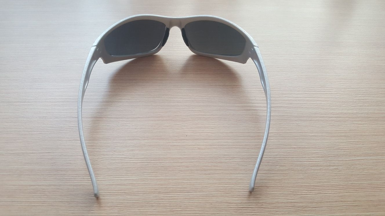 Okulary przeciwsłoneczne srebrne rowerowe lustrzanki