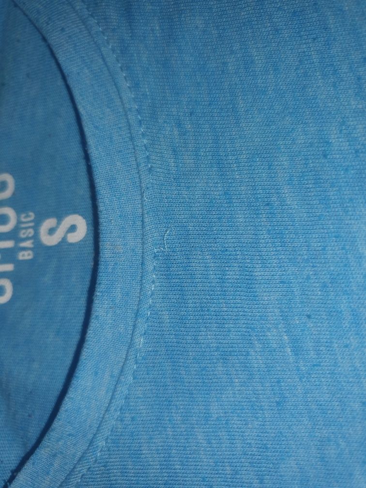 Niebieski t-shirt S M SMOG