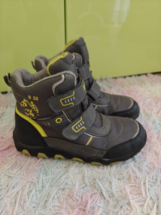 Śniegowce, buty zimowe szare dla chłopca r.34