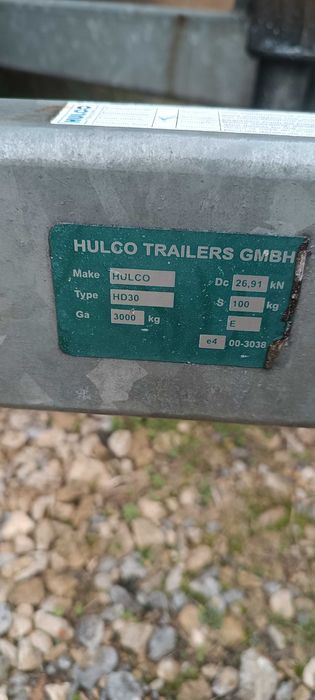 Przyczepa hulco medax 2 3000 kg